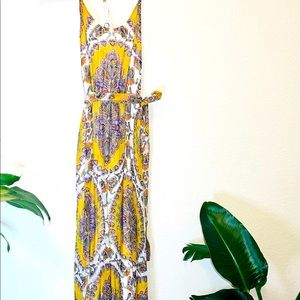 Anthropologie Akemi + Kin Medallion Print Maxi Dress